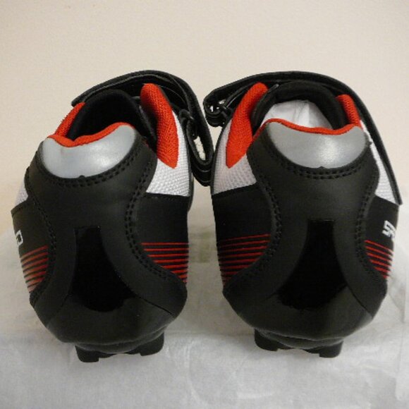 Men's SPEED European Bike Cycling Shoes EU 41 Black White Red Colors-US 8.5 NWOB - Picture 4 of 7